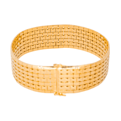 Bracelet Manchette en or jaune - Castafiore
