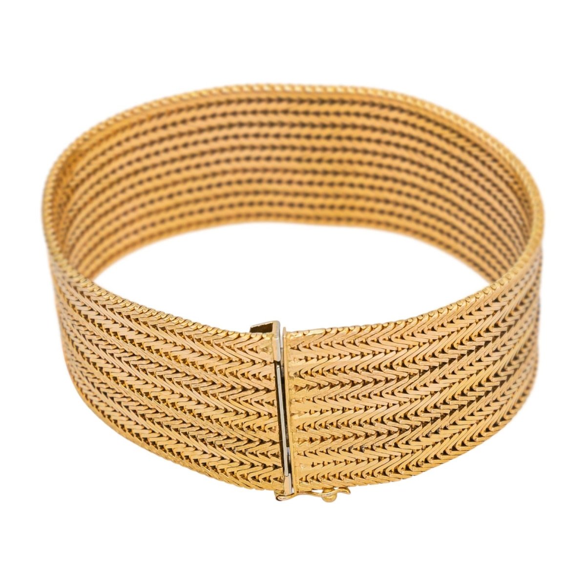 Bracelet Manchette en or jaune - Castafiore