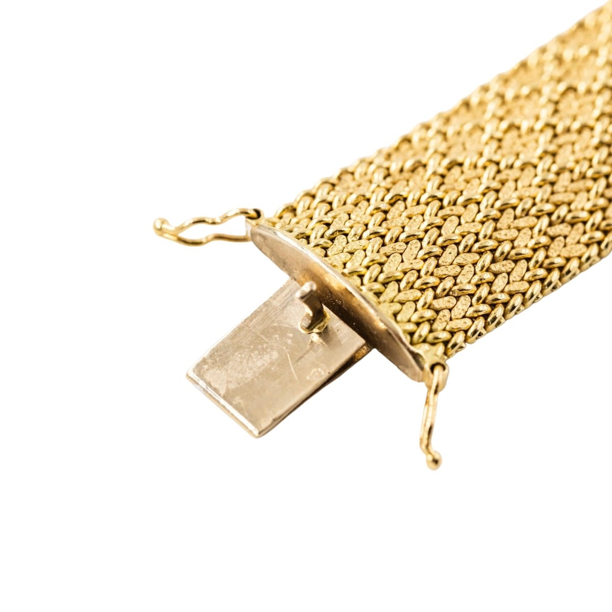 Bracelet Manchette en or jaune - Castafiore