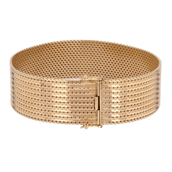 Bracelet Manchette en or jaune - Castafiore