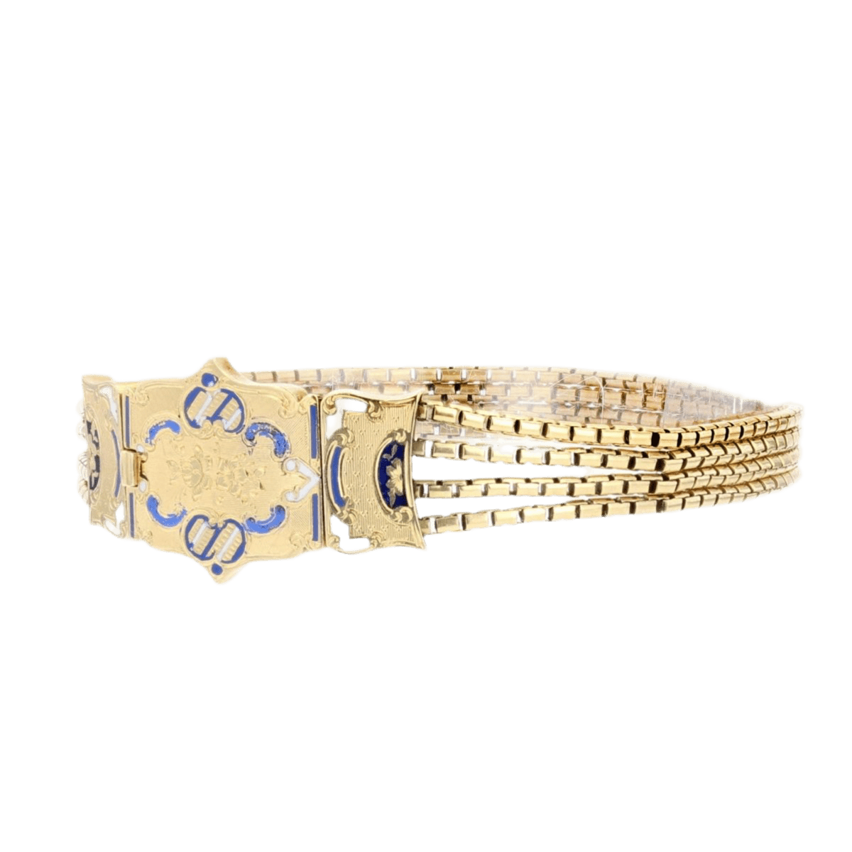 Bracelet Manchette en or jaune - Castafiore