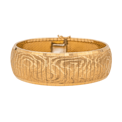 Bracelet Manchette en or jaune - Castafiore