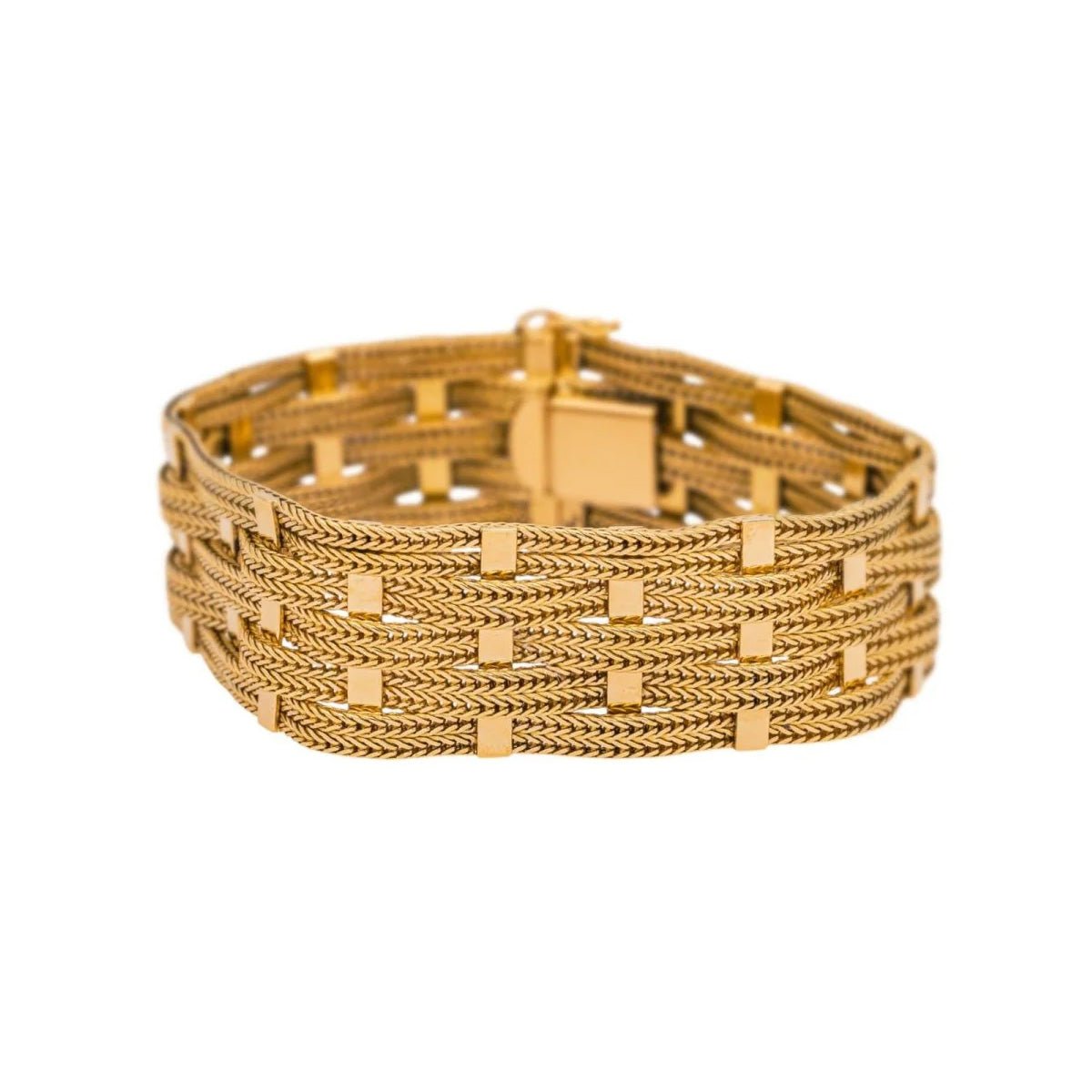 Bracelet Manchette en or jaune - Castafiore