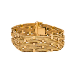 Bracelet Manchette en or jaune - Castafiore