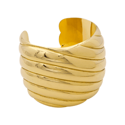 Bracelet manchette en or jaune. - Castafiore