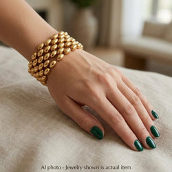 Bracelet Manchette en or jaune - Castafiore