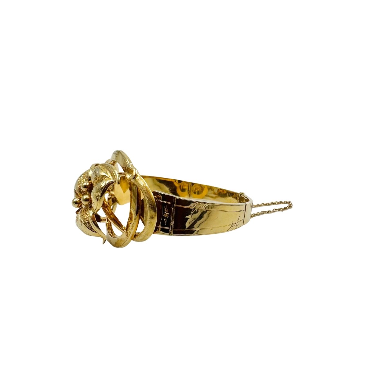 Bracelet Manchette en or jaune - Castafiore
