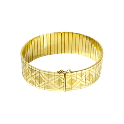 Bracelet Manchette en or jaune - Castafiore