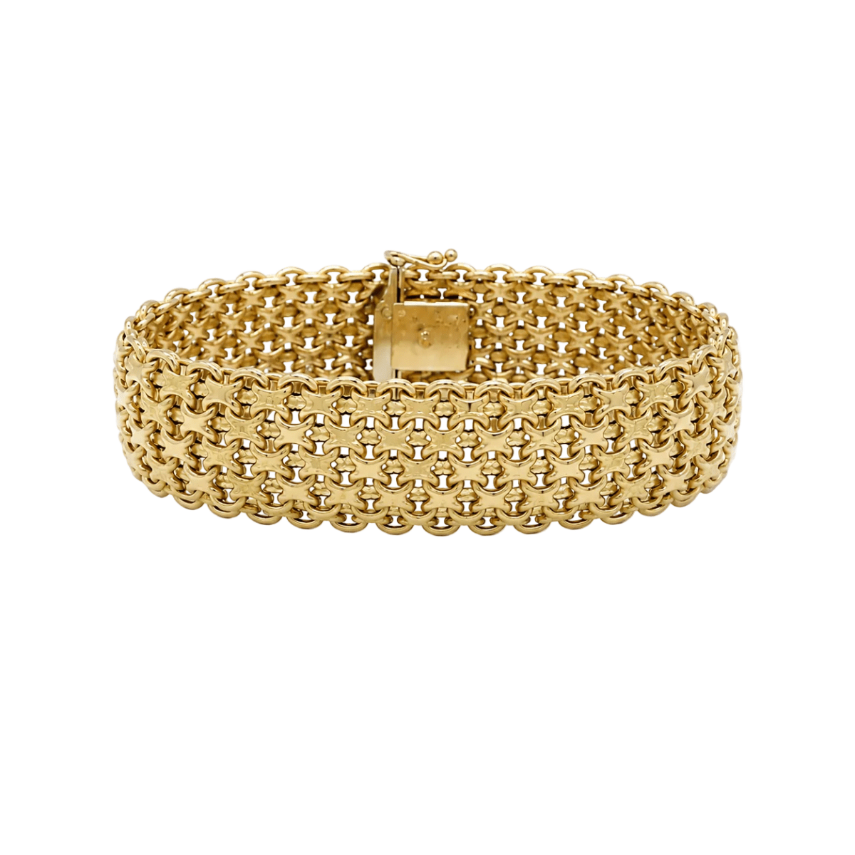 Bracelet Manchette en or jaune - Castafiore