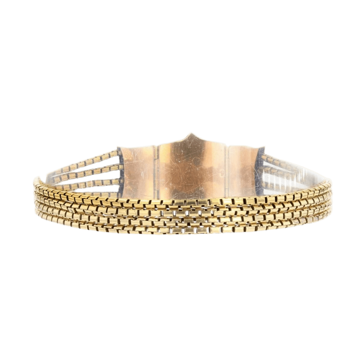 Bracelet Manchette en or jaune - Castafiore