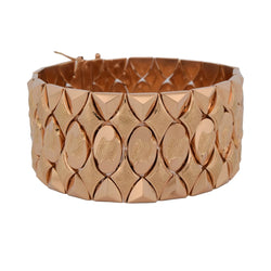 Bracelet Manchette en or jaune - Castafiore