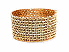 Bracelet manchette en or jaune - Castafiore