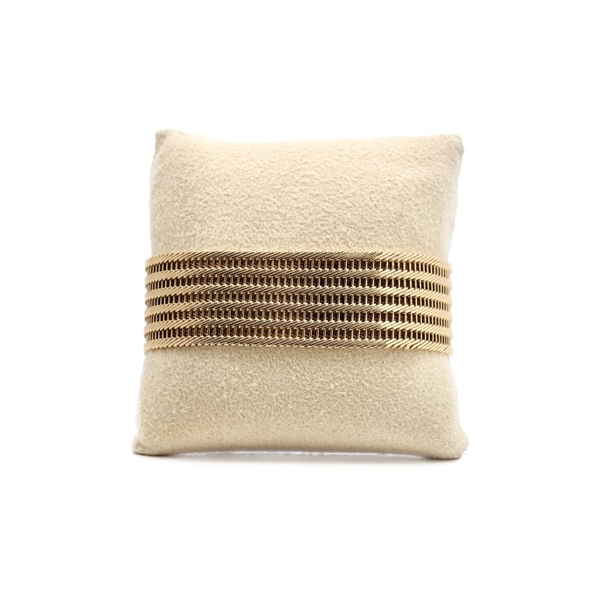 Bracelet manchette en or jaune - Castafiore