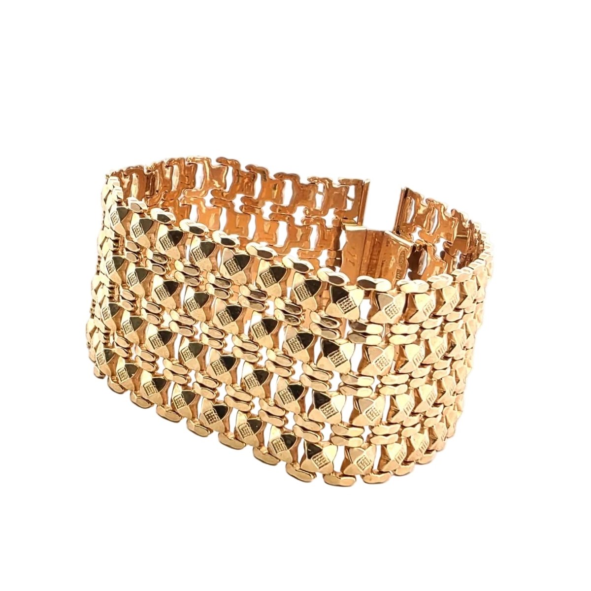 Bracelet Cuff in yellow gold