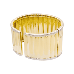 Bracelet manchette en or jaune et diamants - Castafiore