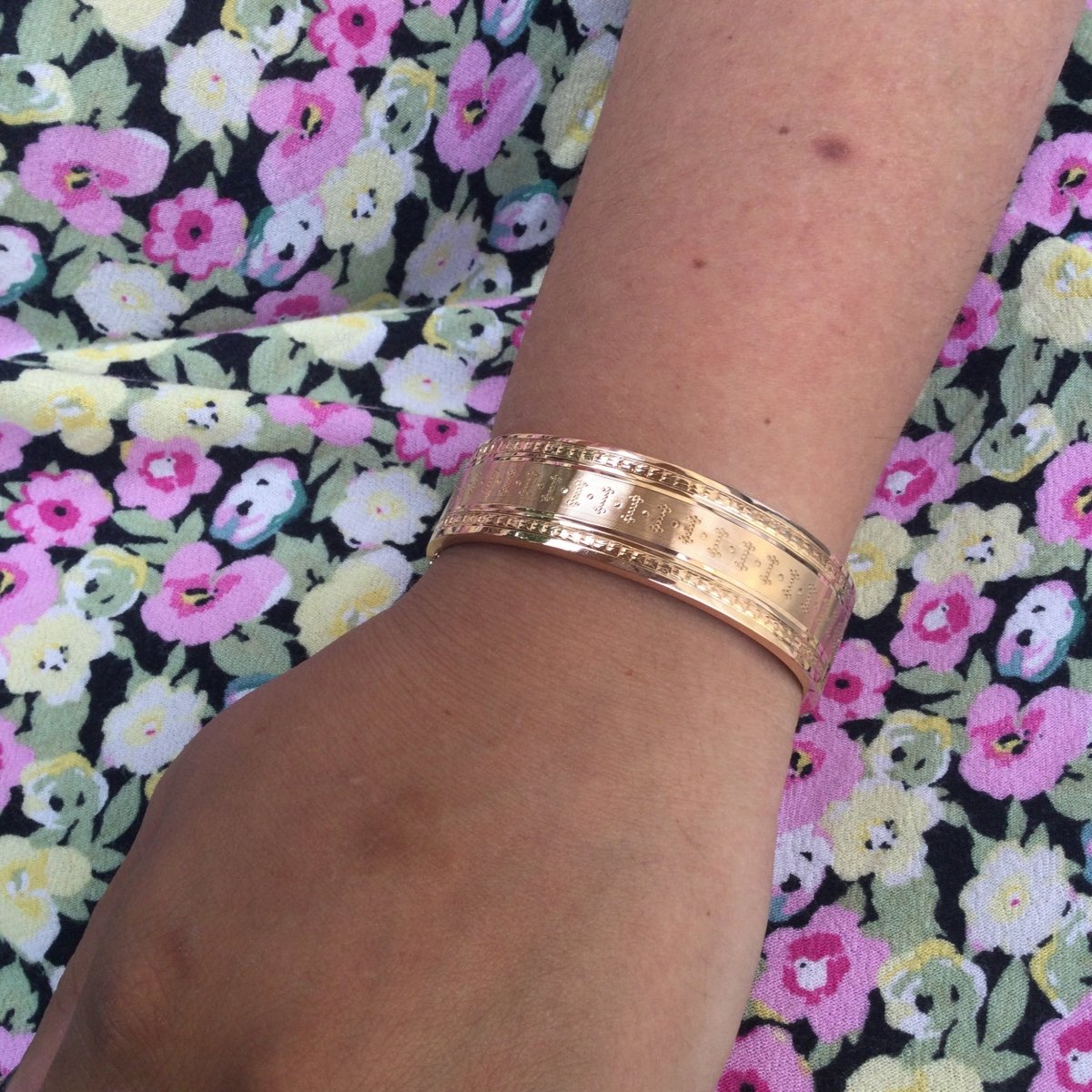 Bracelet Manchette en or rose - Castafiore