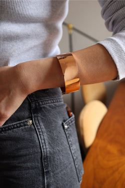 Bracelet Manchette en or rose - Castafiore