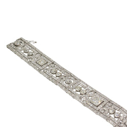 Bracelet Manchette en platine et diamants - Castafiore