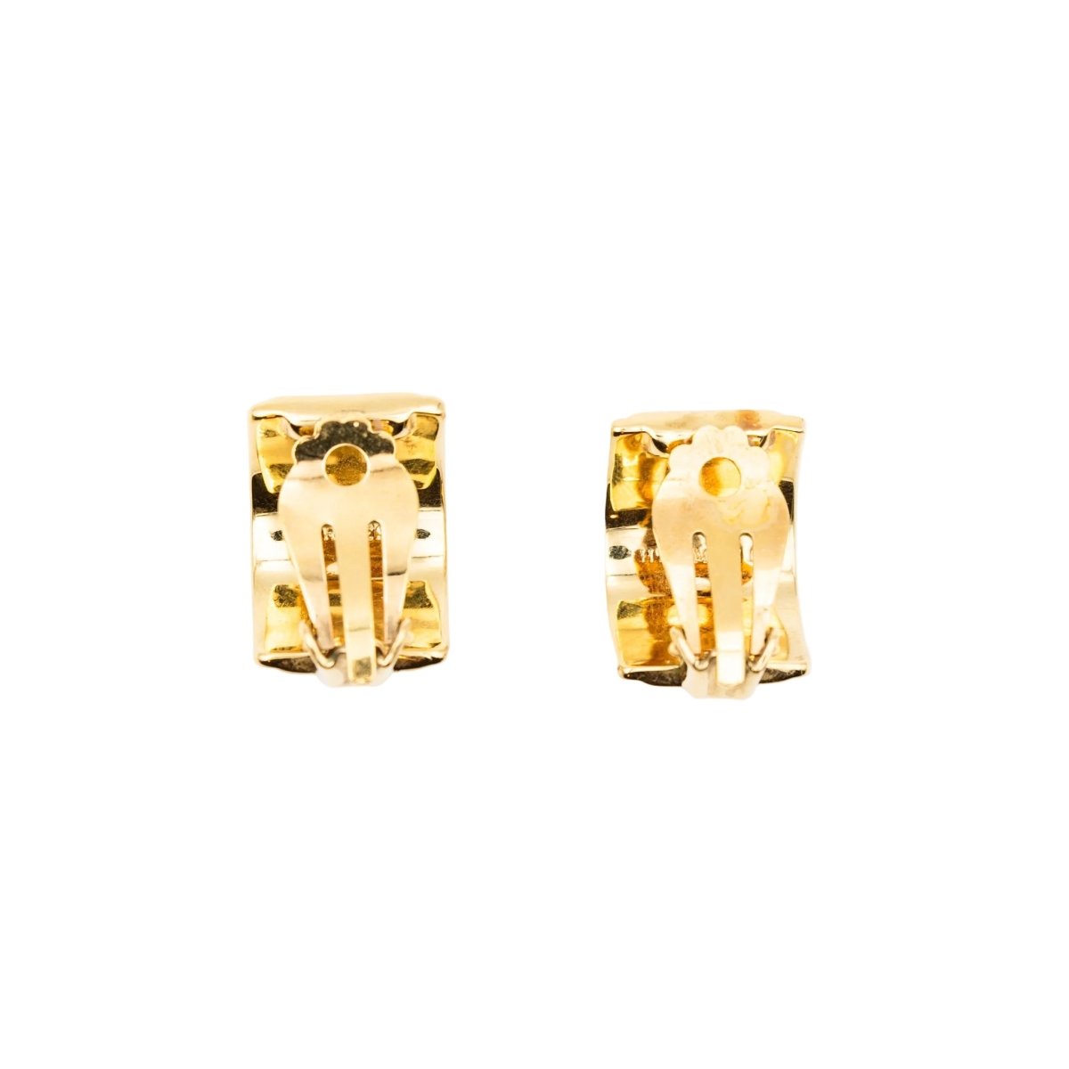 Bracelet Manchette et Boucles d'oreilles Clips HERMÈS en métal doré et émail - Castafiore