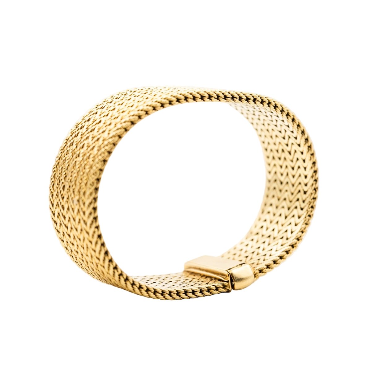 Bracelet Manchette GEORGES LENFANT en or jaune - Castafiore