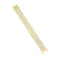 Bracelet Manchette GEORGES LENFANT en or jaune - Castafiore