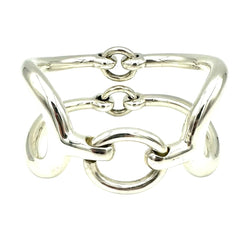 Bracelet Manchette HERMÈS "Arabesque" en argent - Castafiore