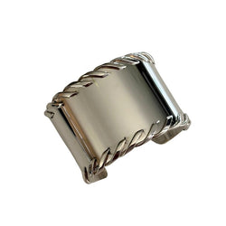 Bracelet manchette HERMES en argent - Castafiore