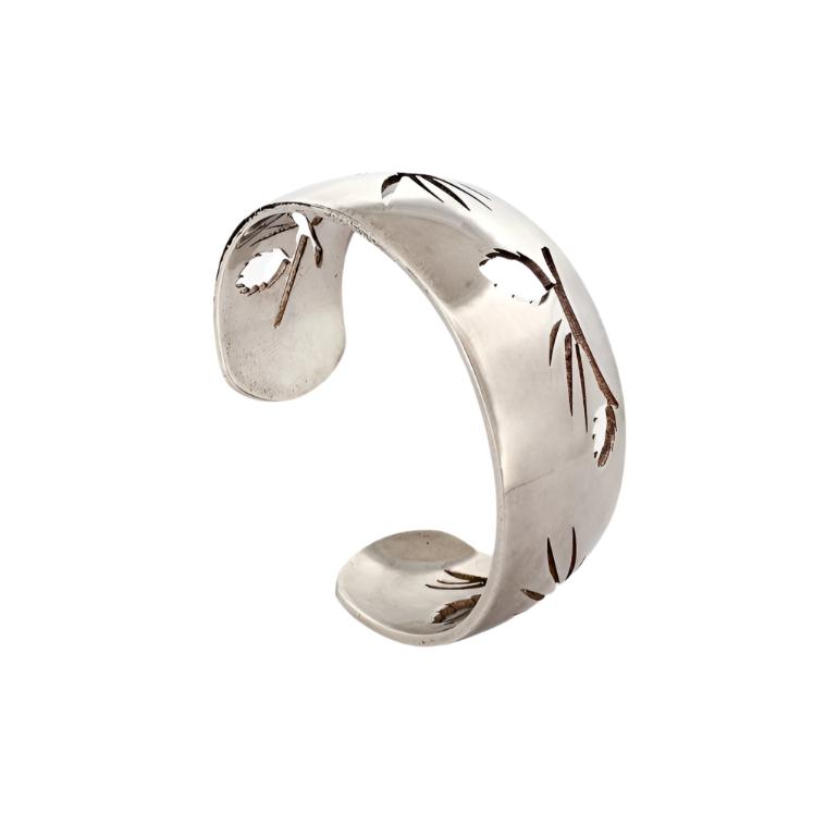 Bracelet Manchette HERMÈS en argent - Castafiore