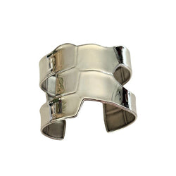 Bracelet manchette HERMES "Niloticus Eclat" en argent - Castafiore