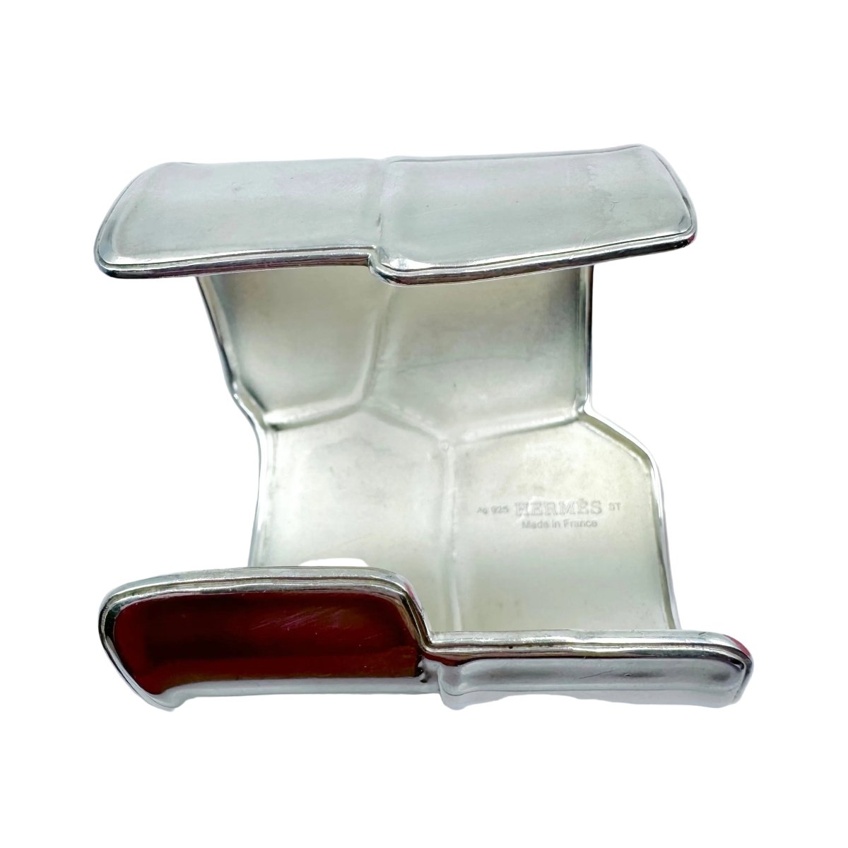 Bracelet Manchette HERMÈS "Niloticus Éclat" en argent - Castafiore