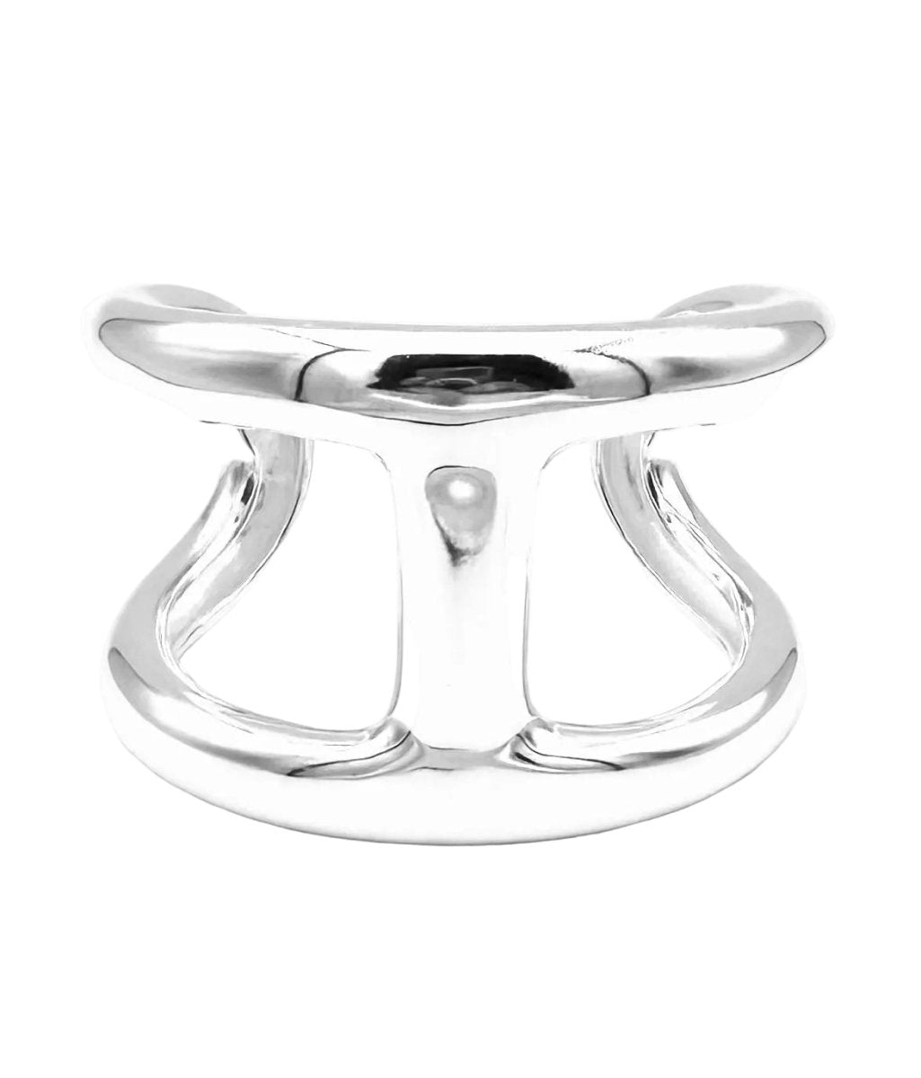 Bracelet Manchette HERMÈS "Osmose" en argent - Castafiore