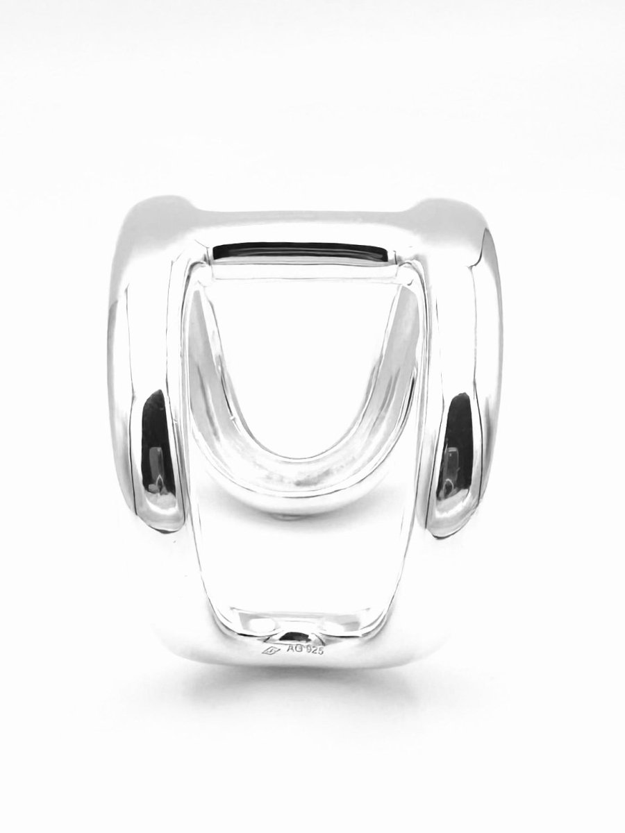 Bracelet Manchette HERMÈS "Osmose" en argent - Castafiore
