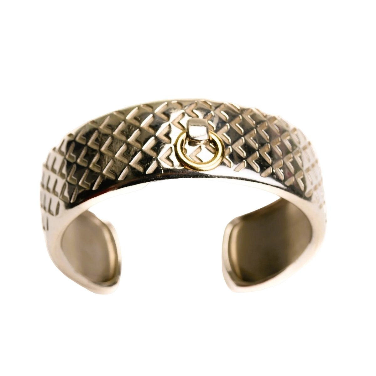 Bracelet Manchette MAUBOUSSIN "Salomé" en or jaune et argent - Castafiore