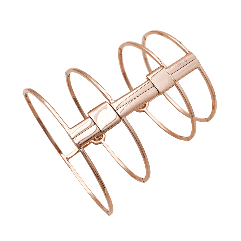 Bracelet Messika, "Glam'Azone", rose gold, diamonds.