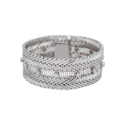 Bracelet White gold cuff diamond