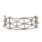 Bracelet Manchette Or blanc Diamant - Castafiore