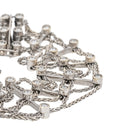 Bracelet Manchette Or blanc Diamant - Castafiore