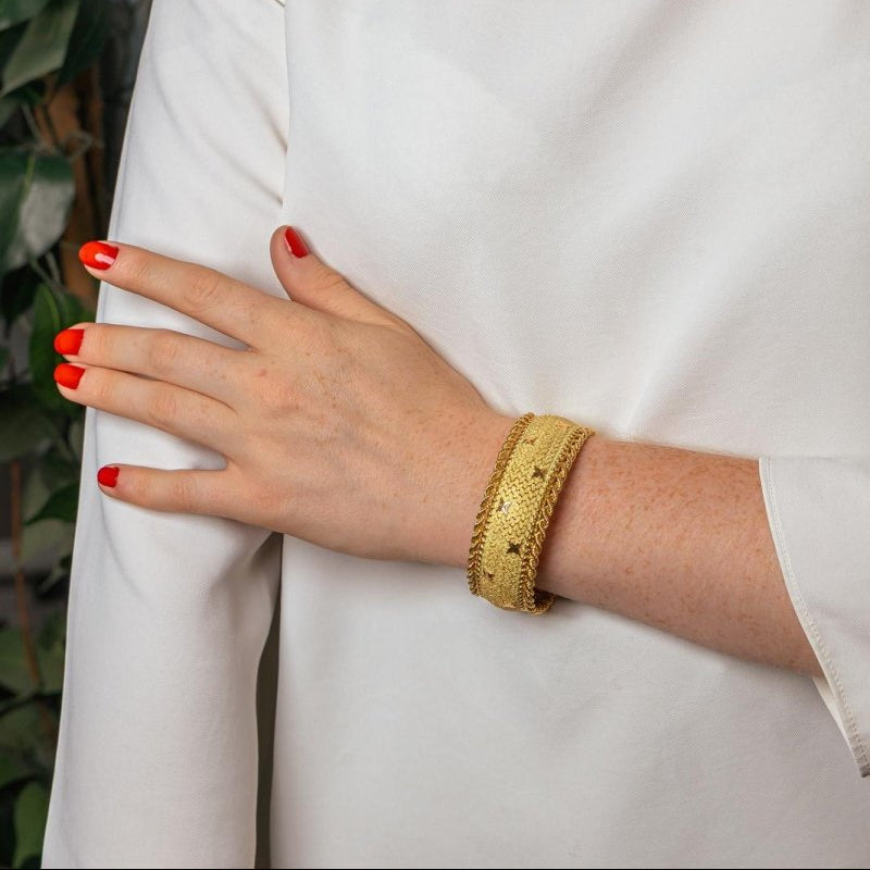 Bracelet Manchette Or jaune - Castafiore