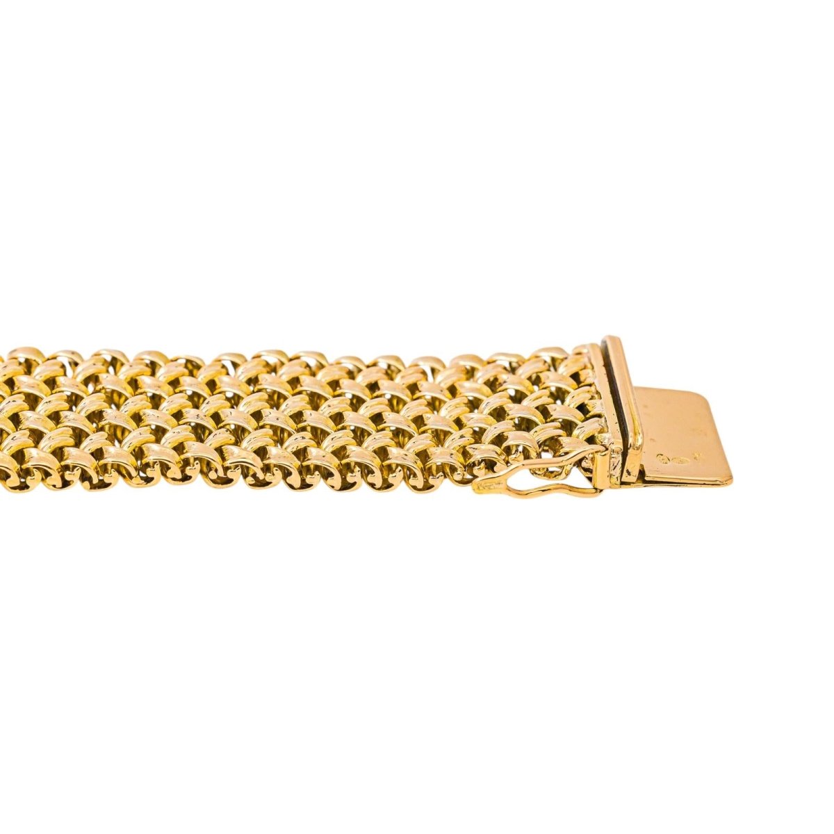 Bracelet Manchette Or jaune Diamant - Castafiore