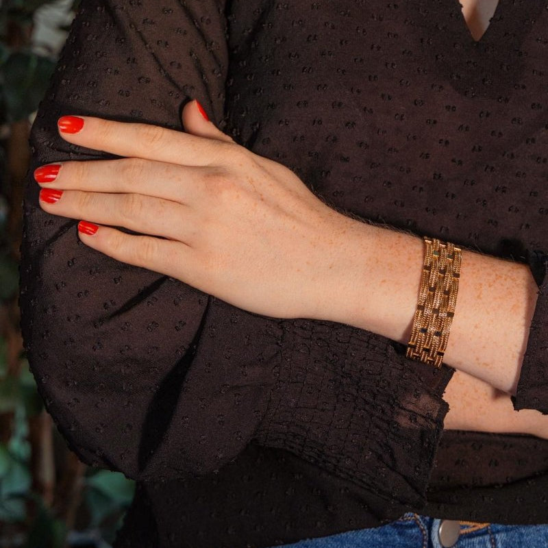 Bracelet Manchette Or rose - Castafiore