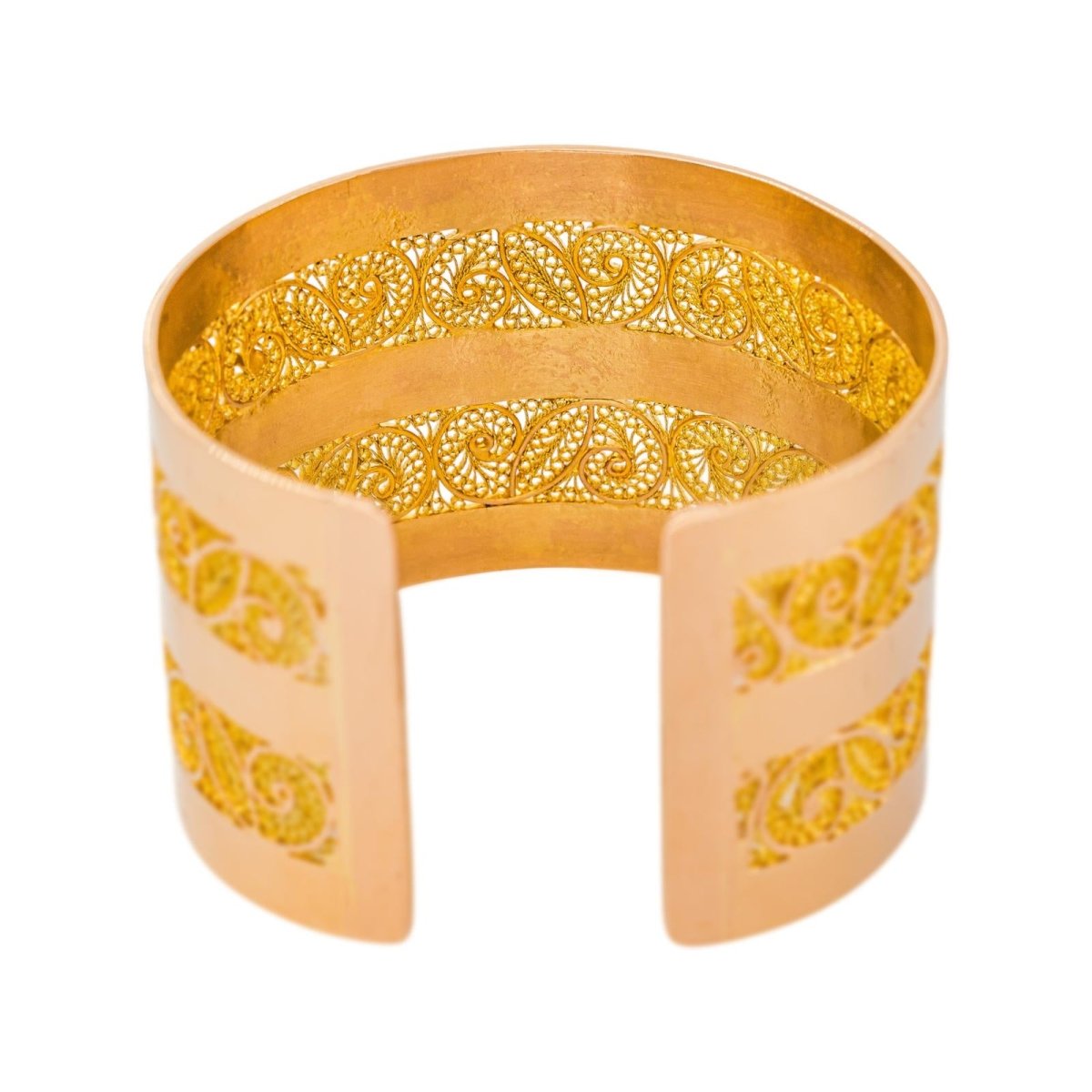 Bracelet Manchette Or rose - Castafiore