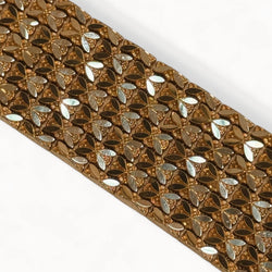 Bracelet manchette souple à maille fleurie - Castafiore