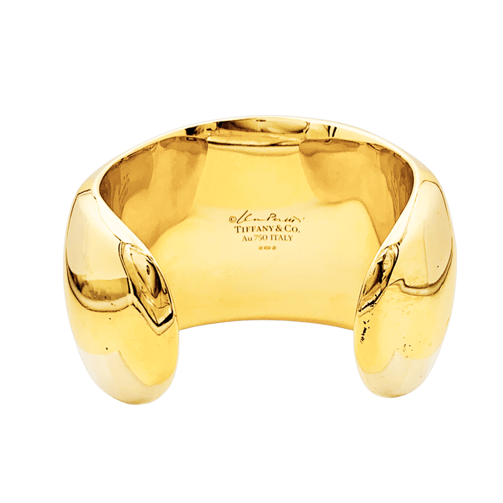 Bracelet "Faceted Cuff", Tiffany & Co x Elsa Peretti yellow gold.