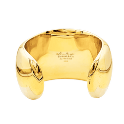 Bracelet "Faceted Cuff", Tiffany & Co x Elsa Peretti yellow gold.