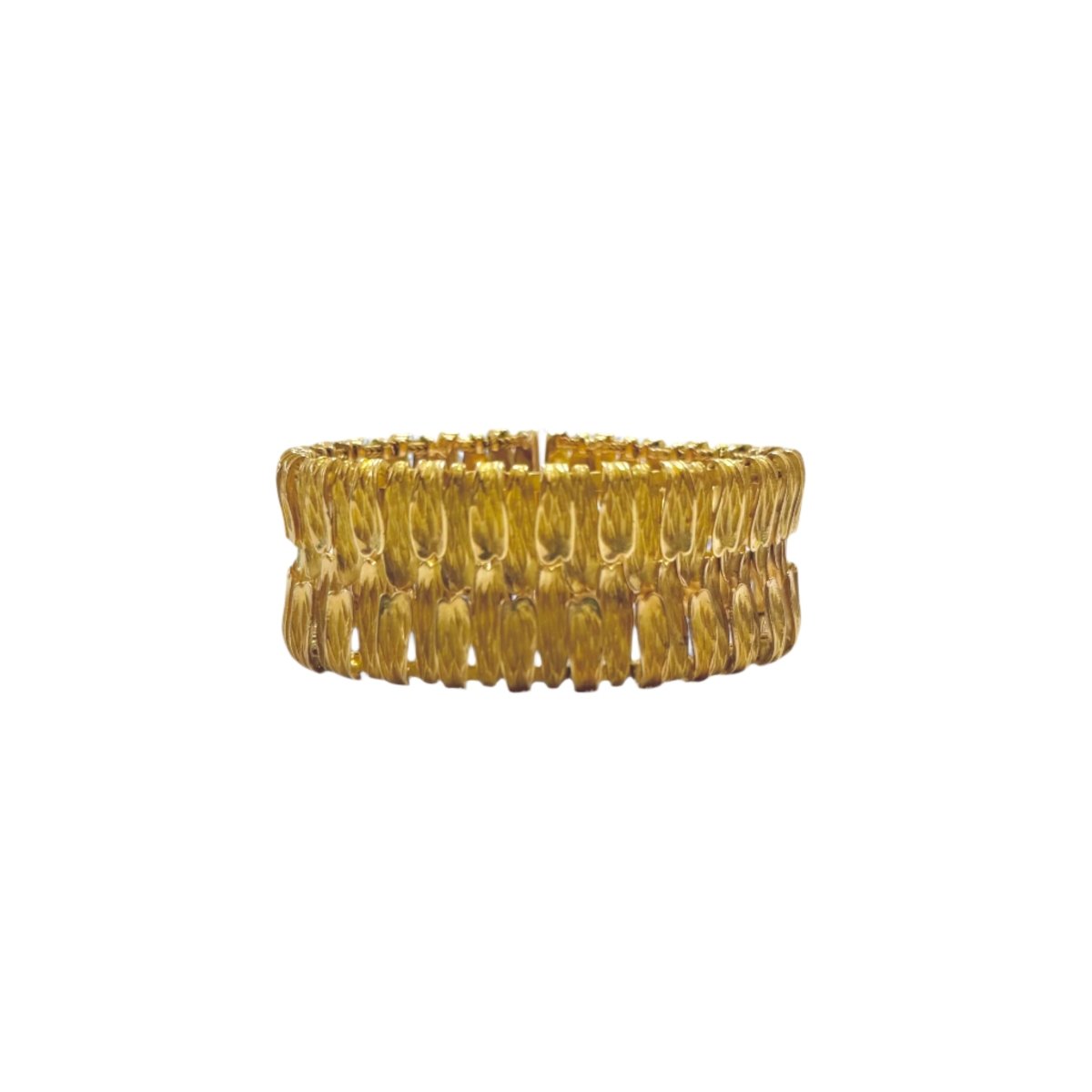 Bracelet manchettes libellule en or jaune - Castafiore