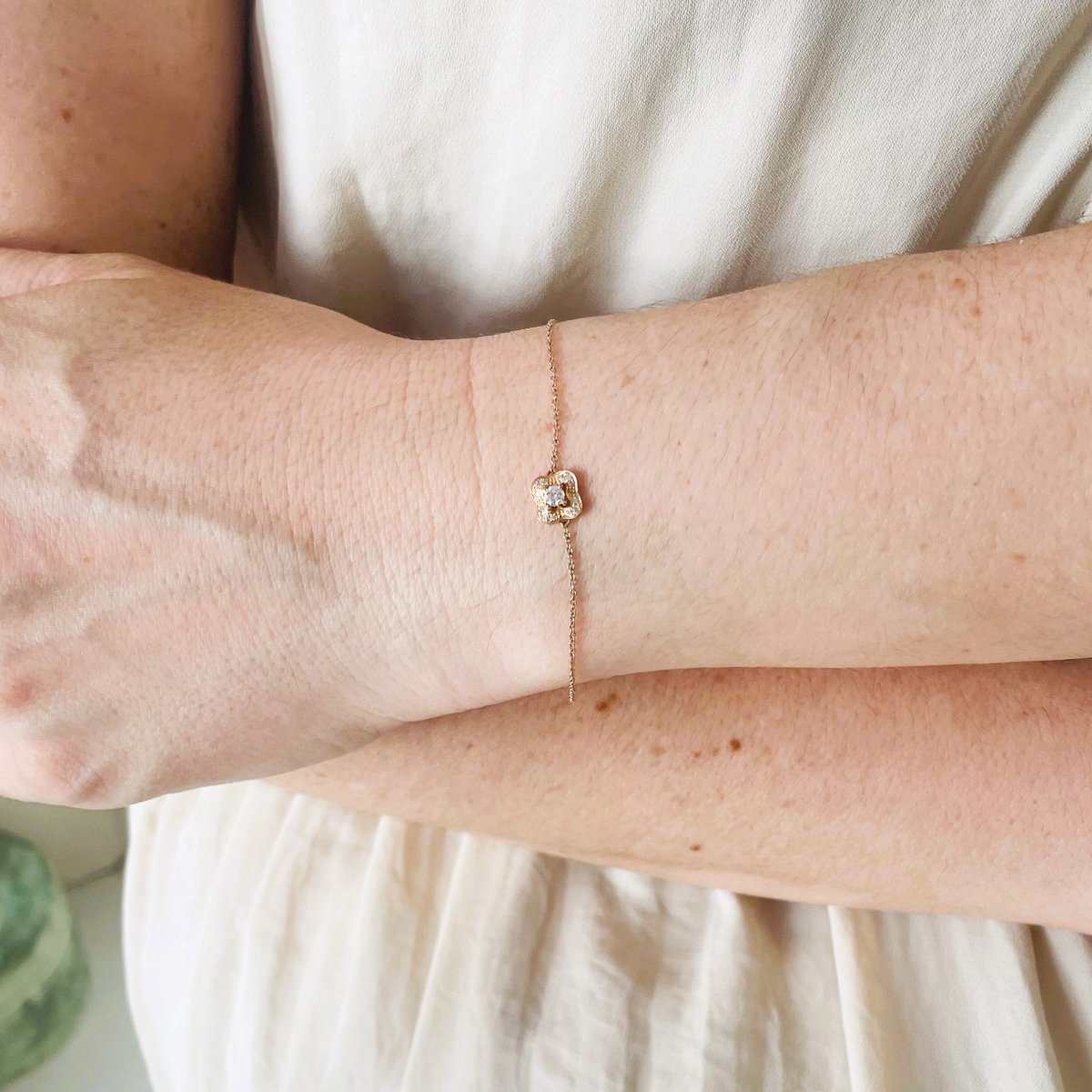 Bracelet MAUBOUSSIN "Aimez-vous en Chance" en or rose et diamants - Castafiore