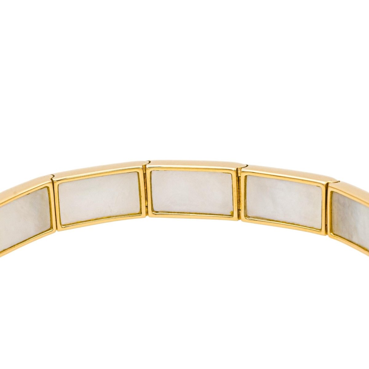 Bracelet MAUBOUSSIN "Palmier" en or jaune et nacre - Castafiore