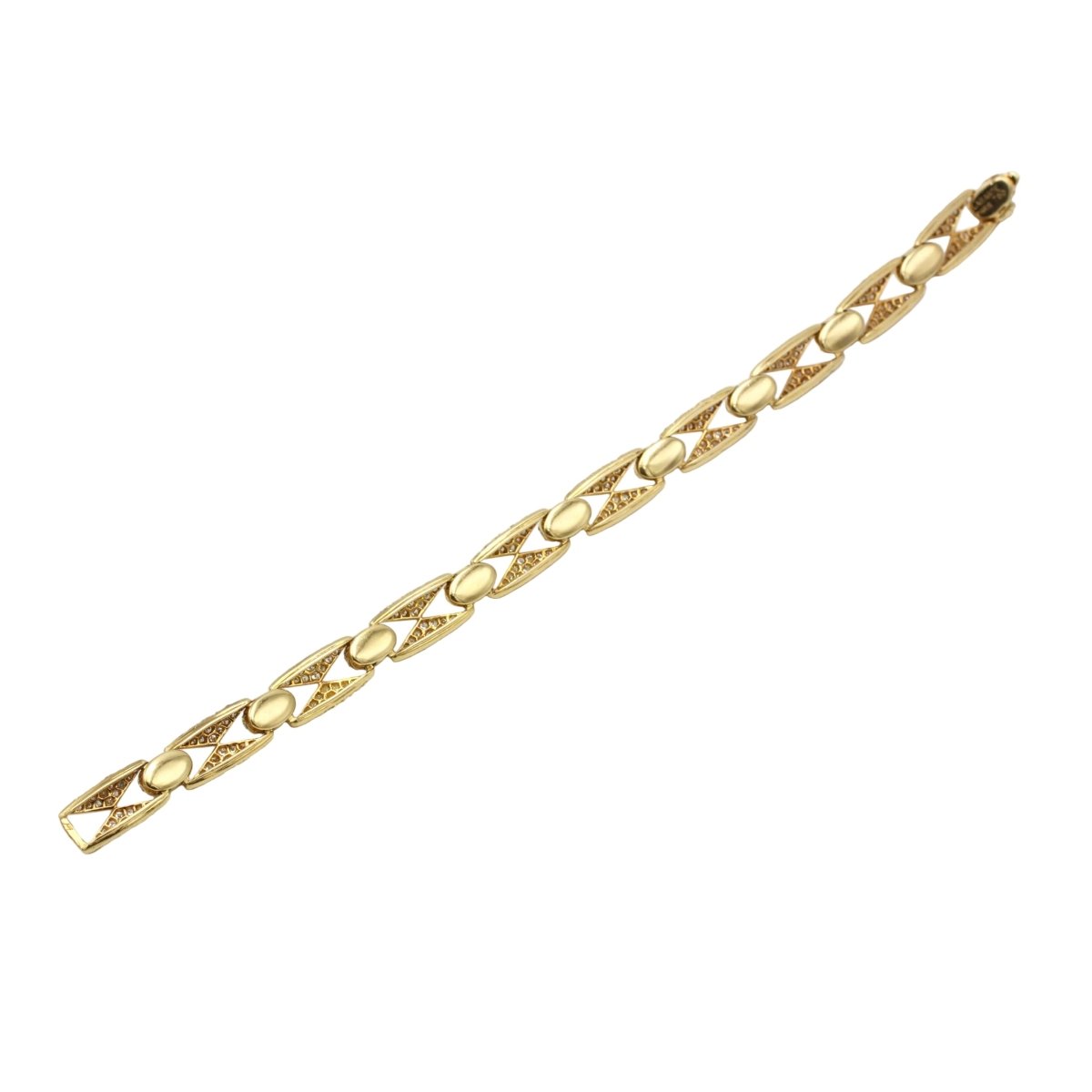 Bracelet MAURICE LABARTE en or jaune et diamants - Castafiore