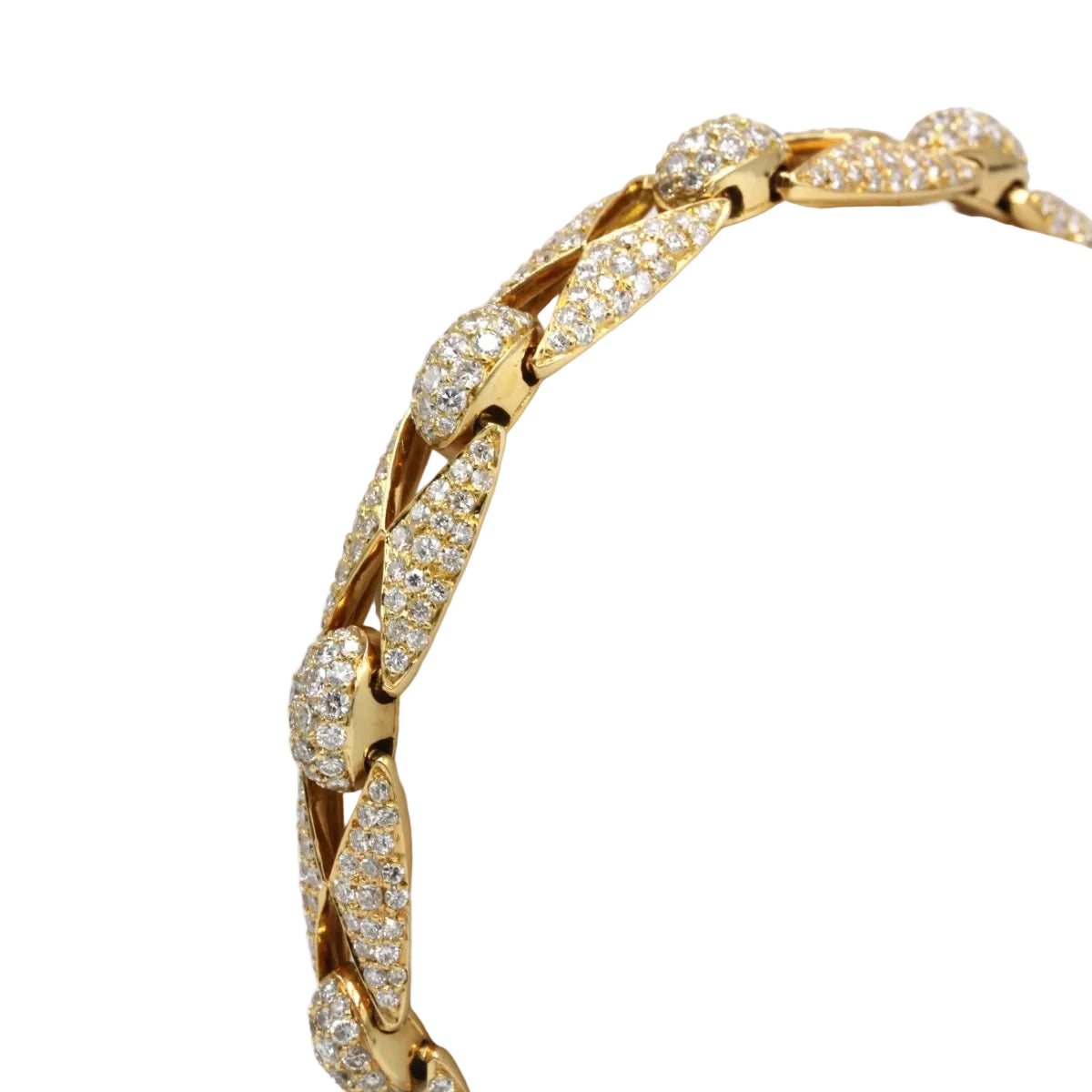 Bracelet MAURICE LABARTE en or jaune et diamants - Castafiore
