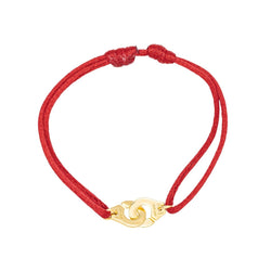 Bracelet Menottes R10 Dinh Van en or jaune - Castafiore